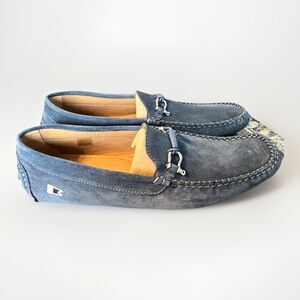 Riomar Deck Driver Blue Suede Leather Men's 14US 42EU Casual Shoe Moc Portugal